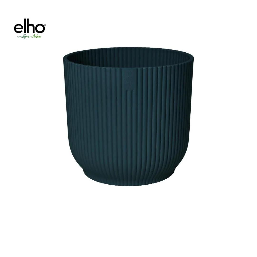 Pot elho Vibes Fold Round blauw - including wheels - Ø35cm