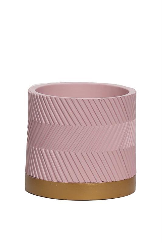 Pot Groovy - Pink Matte - Ø13cm