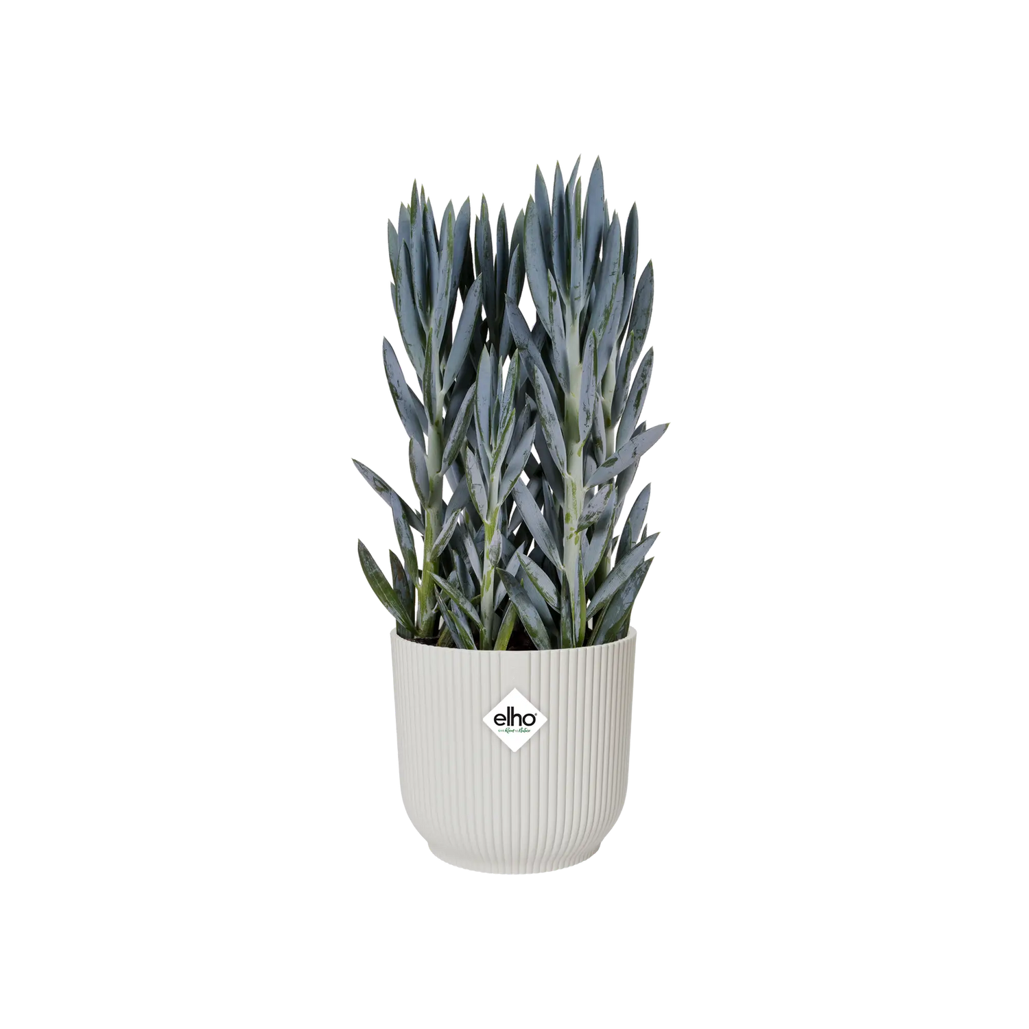 Pot elho Vibes Fold Round wit - including wheels - Ø35cm